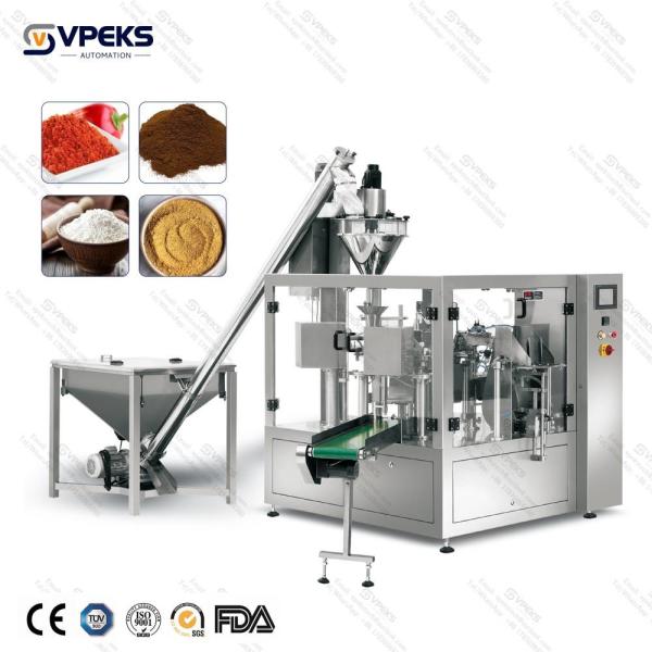 Aluminum Foil Polyethylene Premade Pouch Filling Machine 10-1500g