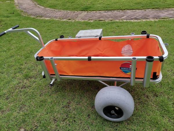Lightweight Beach Wagon Cart With Adjustable Handle For Easier Control