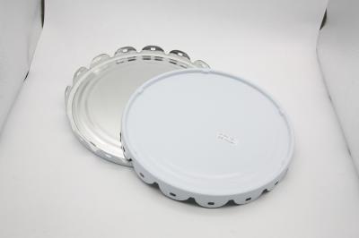 18L-20L Round Shaped Pail Cover Bottom , Pail Lid Packing Paint Solvent Glue Application , Tinplate 0.35mm , Pail Cover