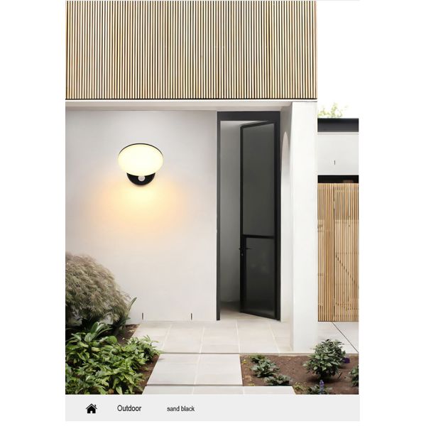 Aluminum PC Black Wall Lights Indoor Personalized 12W 3000K / 6000K