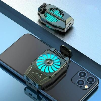 H15 Mobile Phone Back-clip Air-cooled Game Cooler Turbo Hurricane Cooling Fan Radiator with Built-in Battery