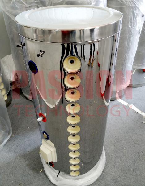 aquecedor de água solar pressurizado 15tubes de aço inoxidável do tanque de água do espelho dos VAGABUNDOS 150L 304
