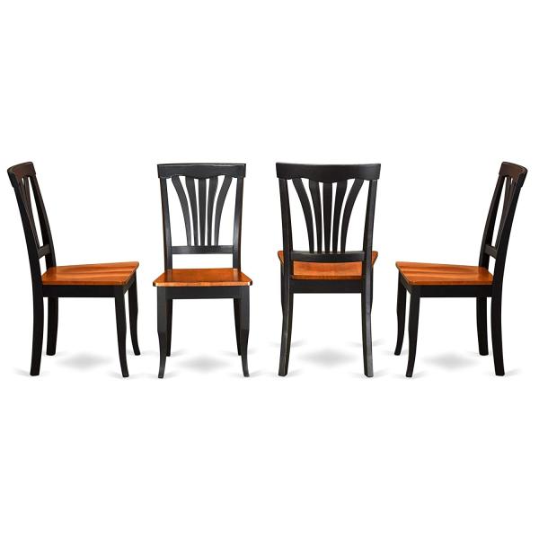 Customizable Size Wooden Dining Room Chairs Black Hardwood Frame Eco - Friendly