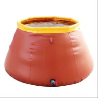 En forma de cebolla, tanque de agua abierto de PVC, tanque de almacenamiento de agua flexible plegable para extinción de incendios