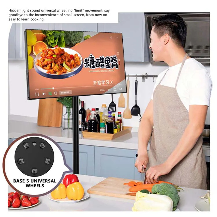 Подвижный пол с сенсорным экраном Стойте рядом с мной планшет для прямой трансляции ТВ игры и фитнес