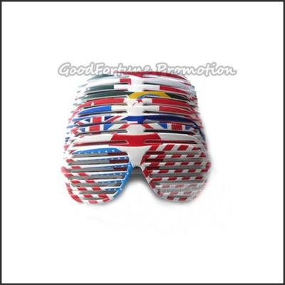Promotional plastic funny dress make up eyeglass football match festival decor gift