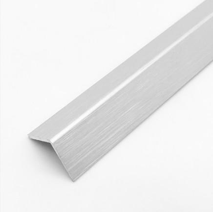 Brushed Anodized 3 Sided Aluminum Corner Guard Protectors 90 Degree Edge Profile Angles