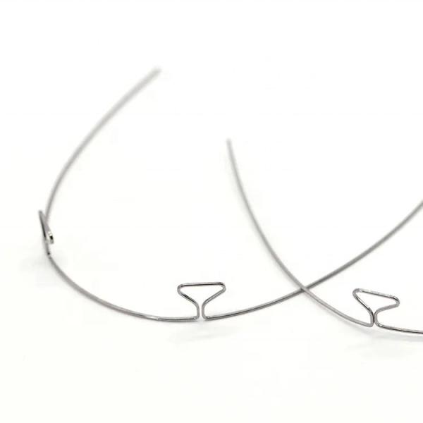 Orthodontic Stainless Steel Bull Braces Loop Wire For Teeth Alignment And Dental Retention