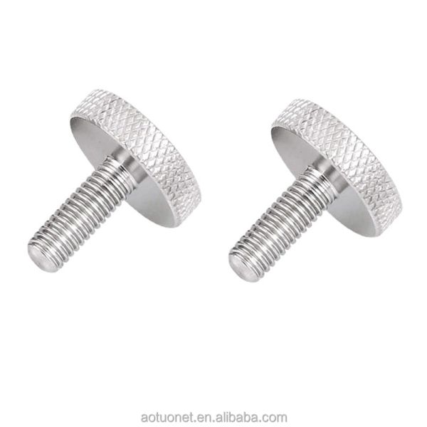 M3 M4 Stainless Stee Knurled Thumb Screw Passivated Finish Highly Demanded