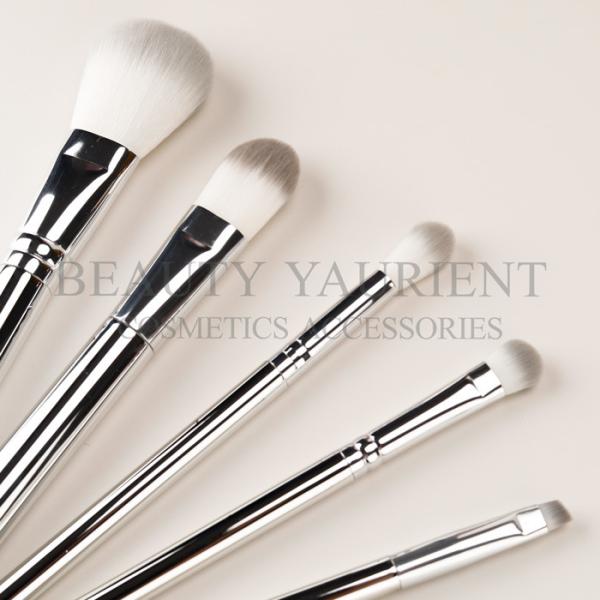 Long Lasting Daily 5pcs Makeup Brush Set Electroplating Plastic Makeup Brush