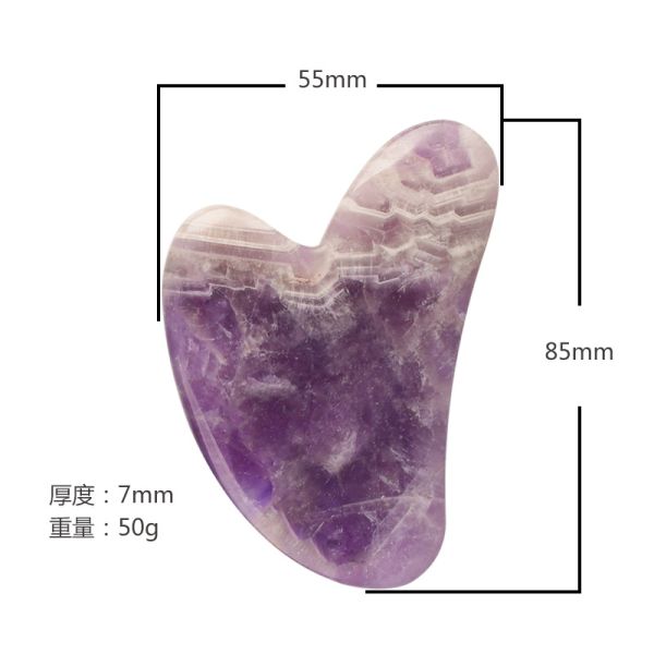100% Natural Crystal Facial Face Quartz Roller Gua Sha Jade Roller for Skin Care Tools