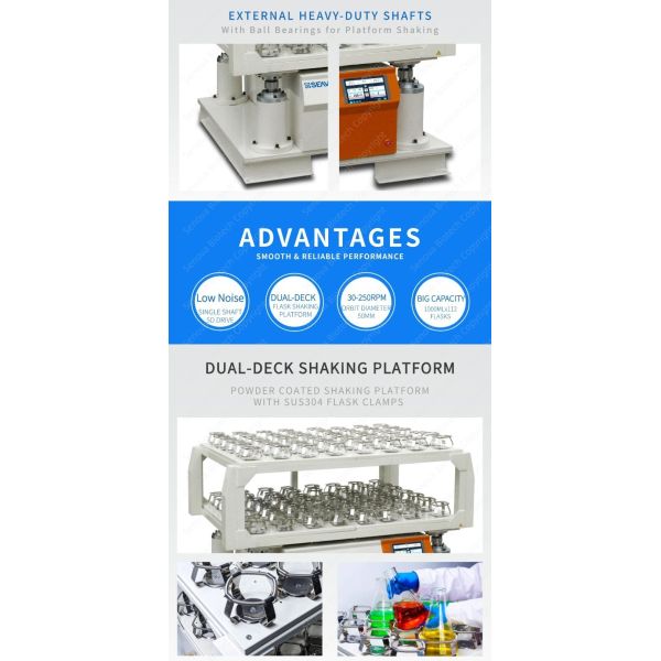 1000mlx112 Lab Orbital Shaker 2 Deck Floor Orbital Shaker For Incubator / Model DFS-903