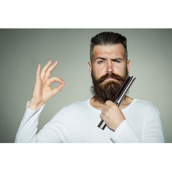 NASV Wireless 2 In1 Flat Iron Hair Straightener Brush Comb USB Plug LCD Display