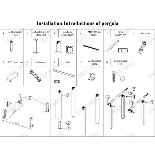 Пергола анти- сводов деревянная современная перголы на открытом воздухе моста 146 x 22m небольшие деревянные