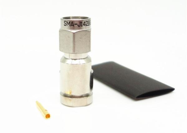 RF Coaxial Connector 335VRMS Rated Voltage Nickel Plated SMA Plug Connector