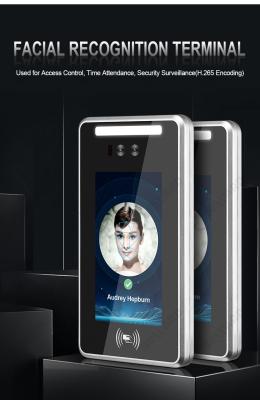 7 polegadas 34bit Wiegand Facial Recognition Access Control Linux enfrentam o reconhecimento