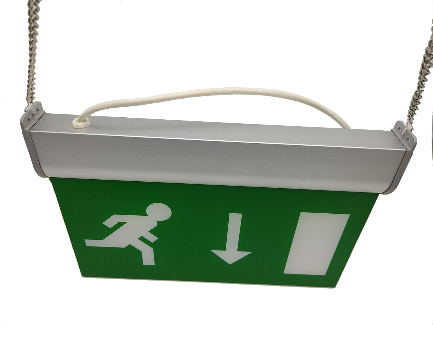 110V 220V Double Sided Exit Sign Self Testing Pictogram Emergency Light Maintained L211M