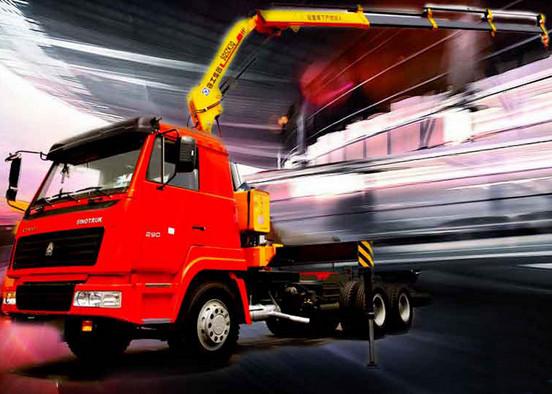 High Quality Construction Knuckle Boom Truck Mounted Crane , 5T Truck Loader Crane