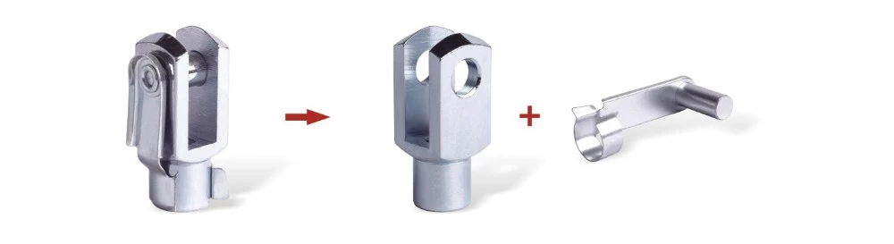 High Precision Low Carbon Steel Cable End Fittings With IATF16949 Certificate