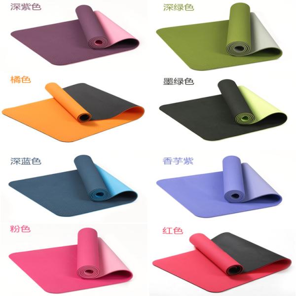 Outdoor Indoor Rubber Sports Flooring , TPE Yoga Sport Mat OEM Service