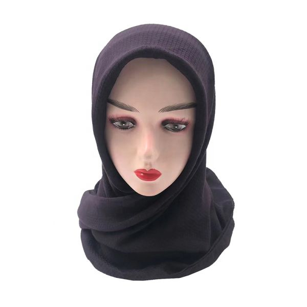 New Arrivals 2022 Fantastic Plain Jacquard Hijab Diamond Check Water Ripple Scarves Muslim Hijab