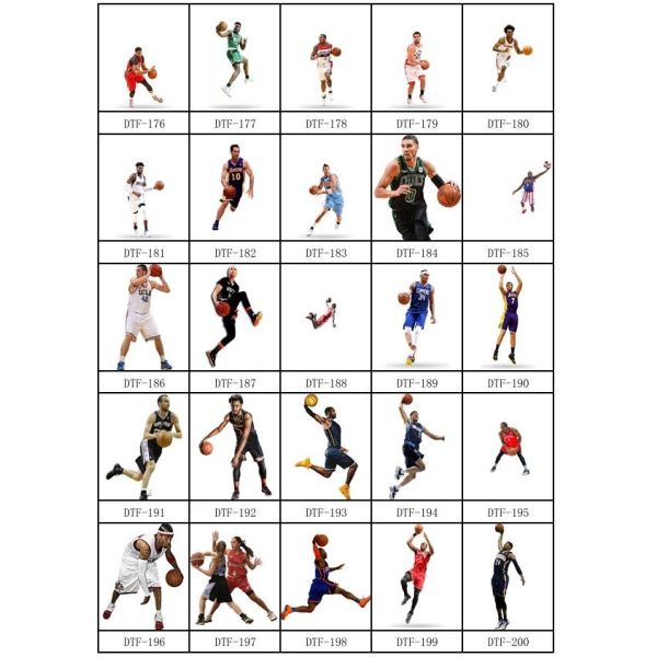 DTF heat transfer stickers Gang heat transfer DTF printing service supports customized batch production