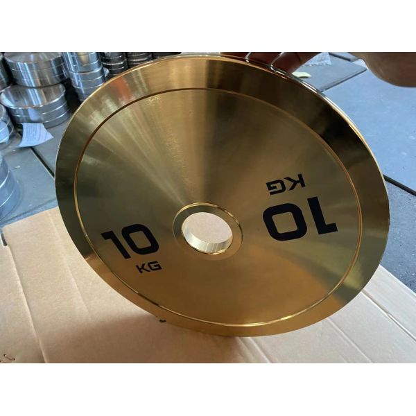 Befreeman Gold Chrome Plate Cast Iron Barbell Weight Plates Set Home Gym Strength Training Fitness Equipment