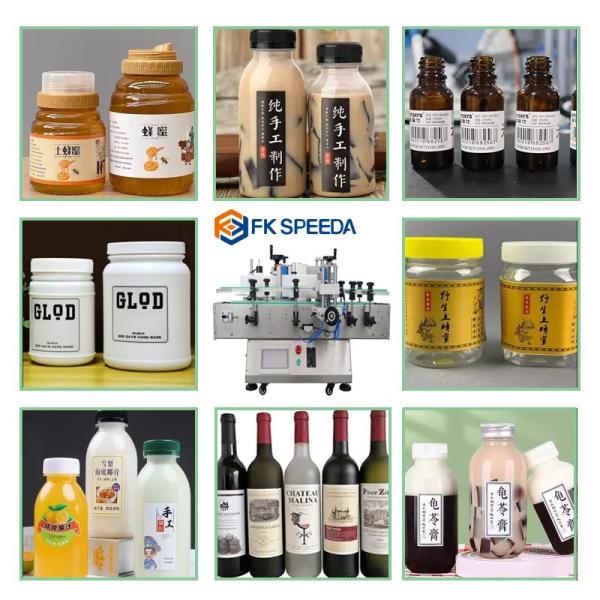 High Speed Automatic Labeller Round Can Labeling Machine Sticker Label Applicator