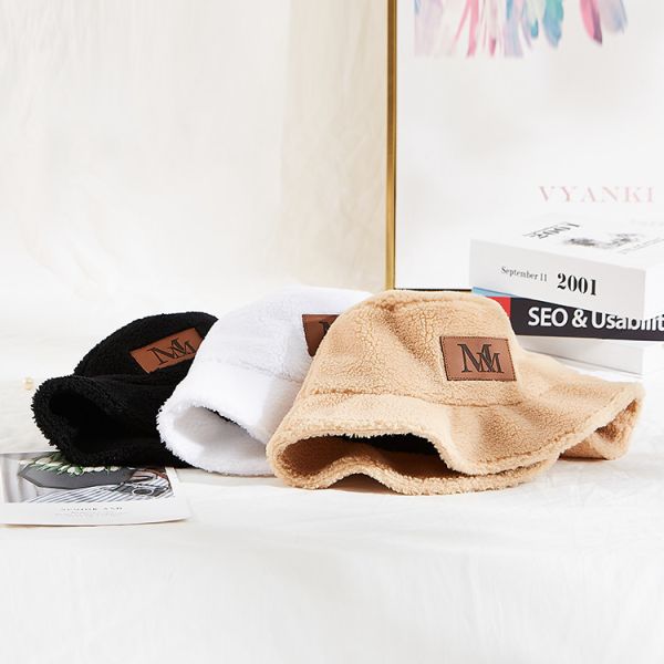 Шляпа ведра женщин пушистой ватки Berber расплывчатая