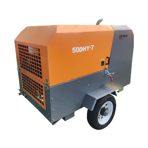 Stationary Portable Diesel Air Compressor Lubricated Mining Mobile Screw Compressor