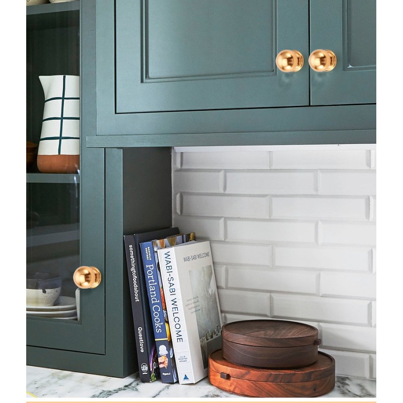 Gold Black Single-Hole Aluminum Alloy Light Luxury Nordic Modern American-Style Furniture Handle for Cabinet Wardrobe Drawer