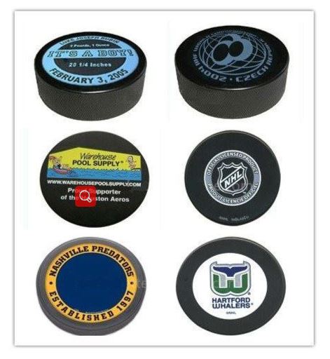 Hockey sobre hielo no tóxico de los 76x25MM Puck Silicone Rubber Toys