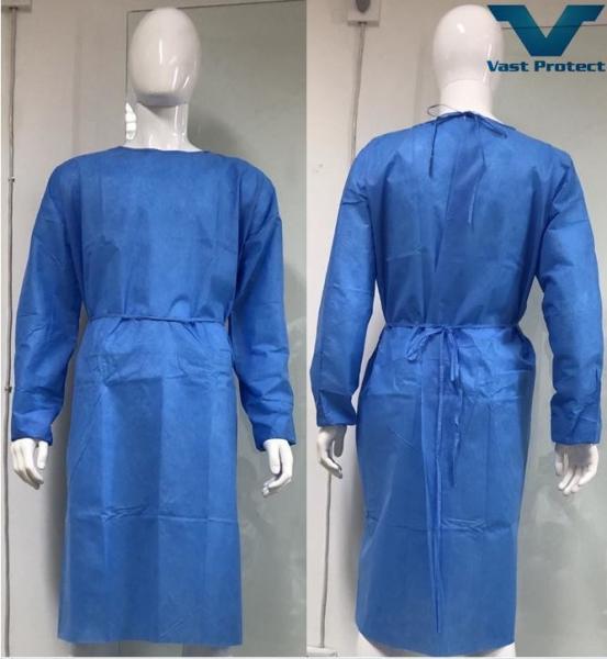 VASTPROTECT-501 Vestido cirúrgico descartável com tampa hidropônica de isolamento leve