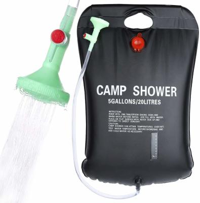 Beach Travelling Camping Cooler Bag 20L 25L Solar Hot Water Camping Shower