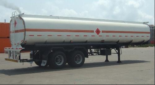 Customized Petrol Tank Semi Trailer , Gas Tank Trailer ISO Standard