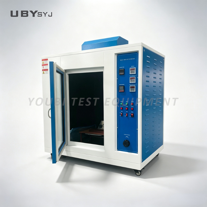 UP-5019 Glow Wire Flammability Test Chamber with 500℃ ~ 1000℃ Temperature Range IEC 60695-2-10 Compliant and Touch Screen Controller