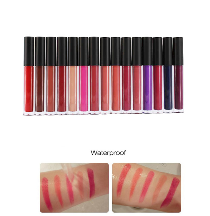 Губная помада метки частного назначения штейновая жидкостная делает вашим собственным логотипом водоустойчивое продолжительное