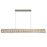 Lumière pendentive de l'île de la cuisine dorée Nordique LED Rectangle en acier inoxydable Lumière suspendue pour bureau Restaurant salle d'étude