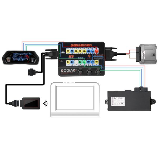 BOX BREAKOUT GODIAG GT100 com BMW CAS4 CAS4+ e FEM/BDC plataforma de teste de envio gratuito para VVDI2 VVDI Key Tool Plus