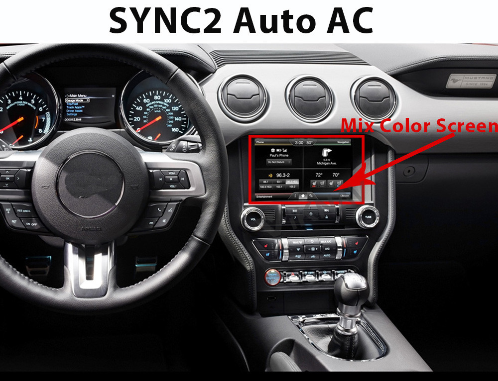 блок автомобиля андроида экрана 10.4inch IPS главный на Ford Mustang 2014 2021