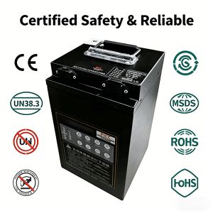 72V 25Ah Lithium Ion Battery for Electric Scooter and Tricycle with 1500 Cycles and LiFePO4 Cathode