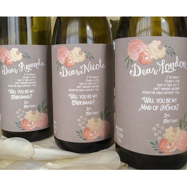 SGS Personalised Removable Fruit Wine Bottle Sticker Labels Printing