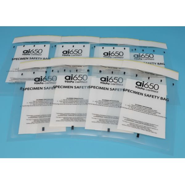 UN3373 Biological Specimen 95kPa Biohazard Bag Biodegradable