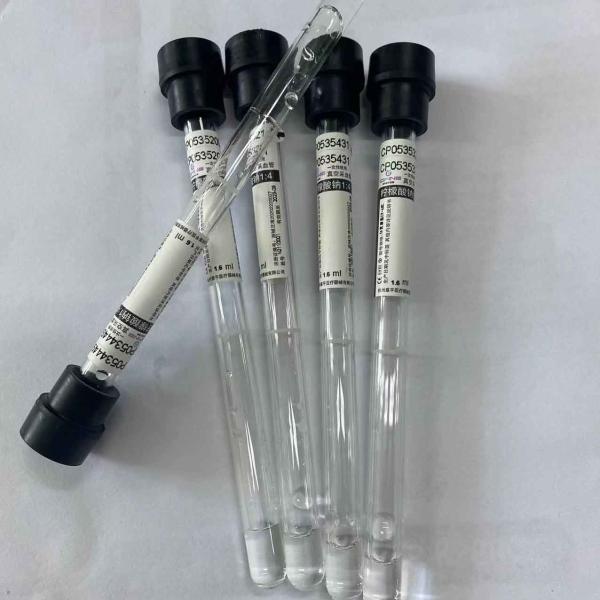 Parte superior 1.6ml do preto do espécime do sangue inteiro do tubo do ESR do 1:4 do citrato de sódio