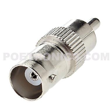 RCA-BC01 BNC Female Socket to RCA (Phono) Male Plug Adapter