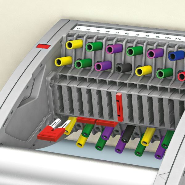 Phoenix Contact 5 Positions Plug-in Bridge Jumper with 3.5 mm Pitch and 17.5 A Nominal Current