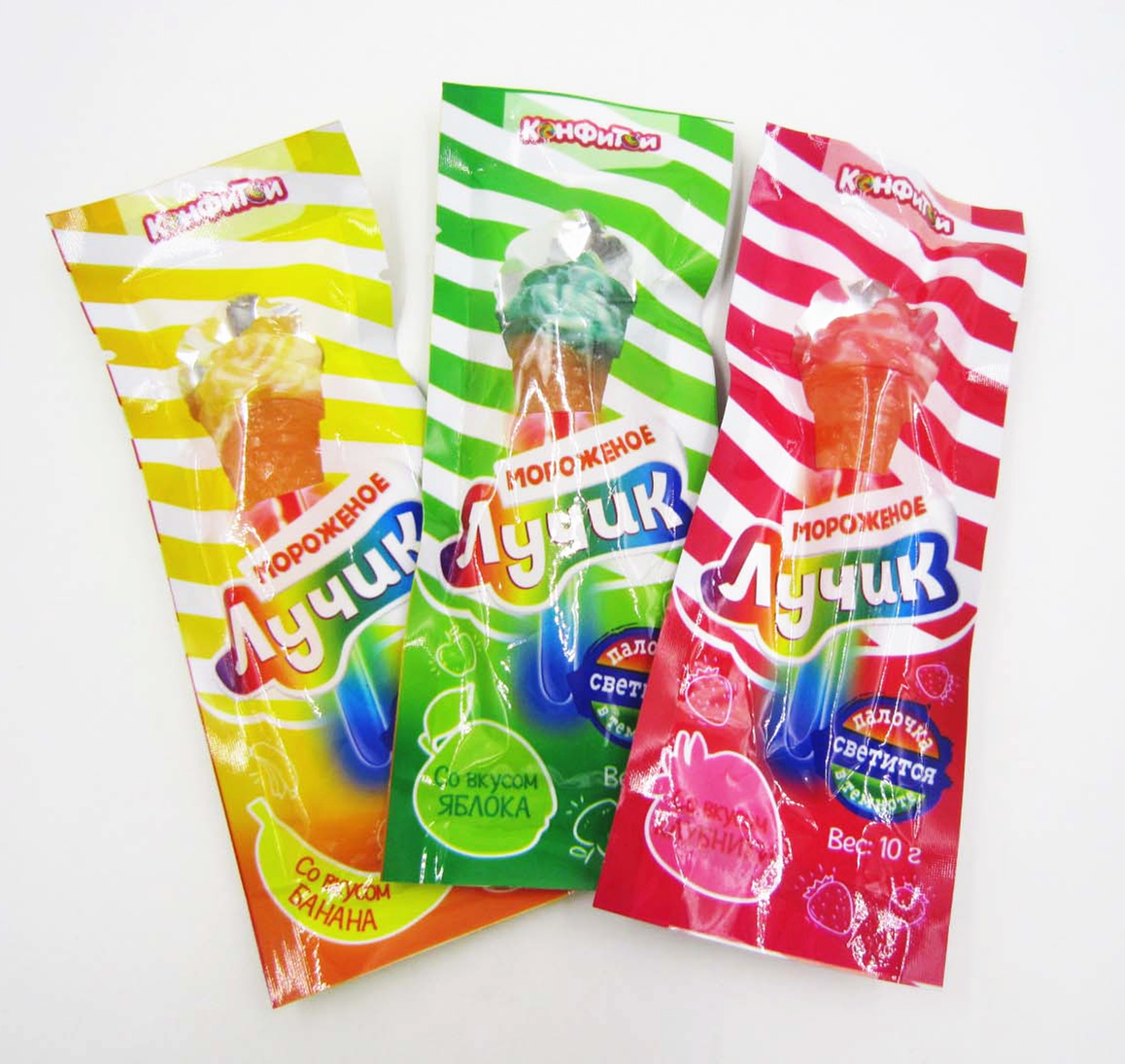 Освещать леденец на палочке мороженого с ручкой флуоресцирования/НОВЫЙ!!! Помадки детей любимые