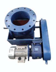 Output 1TPH 2TPH Rotary Airlock Valve For Dust Collector Chain Drive