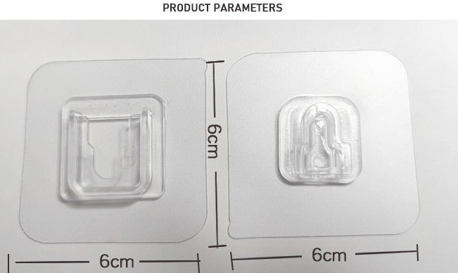 Аксессуары Bathroom ABS пластиковые устанавливают крюки стены 60mm встали на сторону двойником, который слипчивые