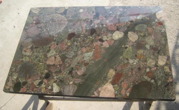 Exotic Polished Natural Slate Wall Tile , Multi Color Granite Wall Tiles